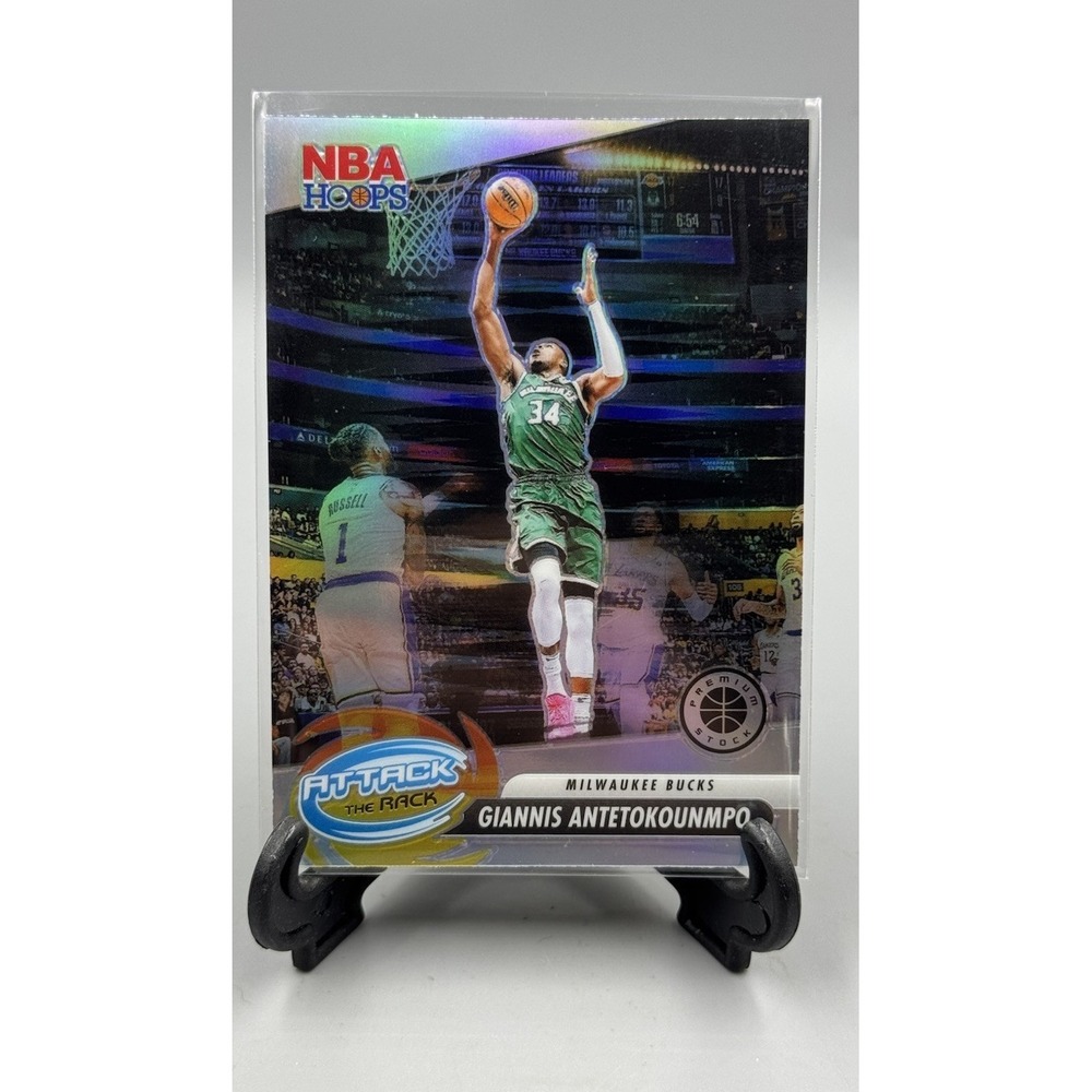 Giannis Antetokounmpo 2023-24 NBA Hoops Premium Stock SILVER Attack the Rack #2